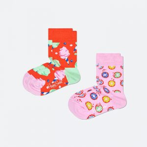 גרב Happy Socks לילדים Happy Socks Cotton Candy 2-pack - ורוד