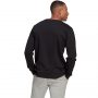 סווטשירט אדידס לגברים Adidas Essentials Fleece Camo-Print - שחור מלא