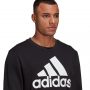 סווטשירט אדידס לגברים Adidas Essentials Fleece Camo-Print - שחור מלא