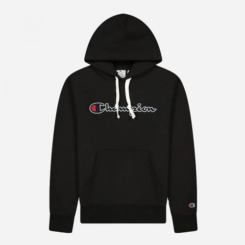 black hooded champion sweatshirt