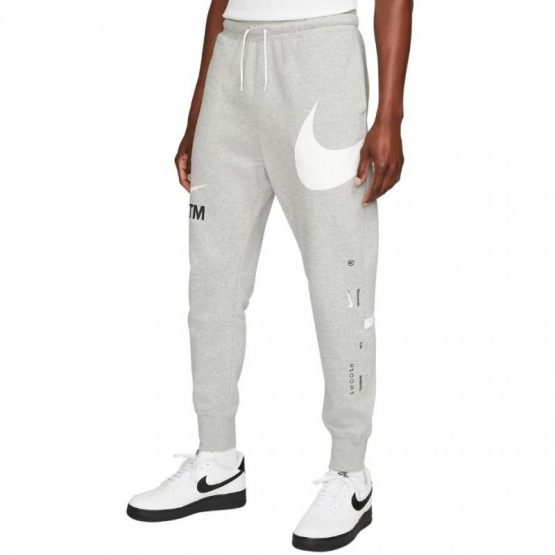 מכנסיים ארוכים נייק לגברים Nike Swoosh - אפור בהיר