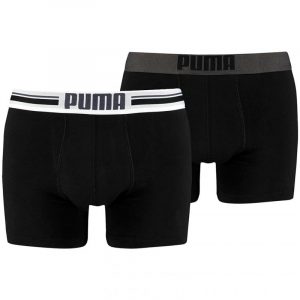 תחתוני פומה לגברים PUMA Placed Logo 2 IN PACK - שחור