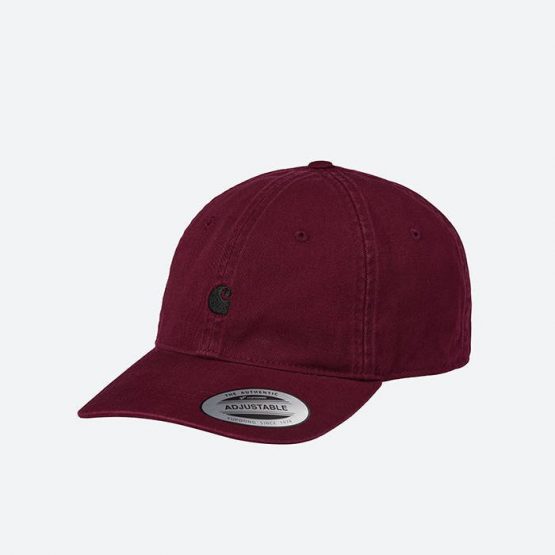 כובע קארהארט לגברים Carhartt WIP Madison Logo Cap - בורדו
