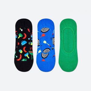 גרב Happy Socks לגברים Happy Socks 3-pak Barbeque Liner - צבעוני