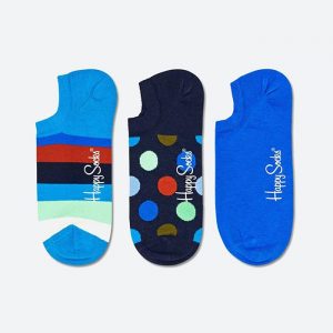 גרב Happy Socks לגברים Happy Socks 3-pak Stripe No Show - כחול