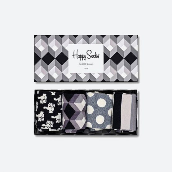 גרב Happy Socks לנשים Happy Socks Giftbox 4-pack - שחור