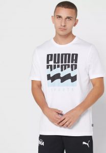 חולצת טי שירט פומה לגברים PUMA Summer Graphic - לבן