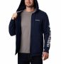 סווטשירט קולומביה לגברים Columbia LOGO FULL ZIP - כחול נייבי