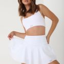 חצאית מיני ג'וב לנשים JUV Honey Skirt - לבן