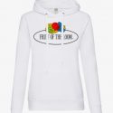 סווטשירט פרוט אוף דה לום לנשים Fruit Of The Loom Vintage Logo - לבן