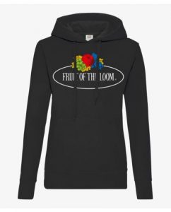 סווטשירט פרוט אוף דה לום לנשים Fruit Of The Loom Vintage Logo - שחור