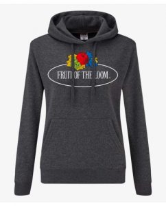 סווטשירט פרוט אוף דה לום לנשים Fruit Of The Loom Vintage Logo - אפור כהה