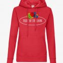סווטשירט פרוט אוף דה לום לנשים Fruit Of The Loom Vintage Logo - אדום