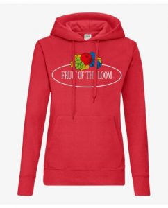 סווטשירט פרוט אוף דה לום לנשים Fruit Of The Loom Vintage Logo - אדום