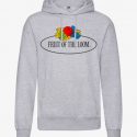 סווטשירט פרוט אוף דה לום לגברים Fruit Of The Loom Vintage Logo - אפור בהיר