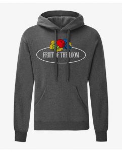 סווטשירט פרוט אוף דה לום לגברים Fruit Of The Loom Vintage Logo - אפור כהה