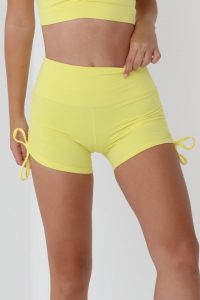 מכנס ספורט ג'וב לנשים JUV Sol Short Legging - צהוב