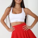 חצאית מיני ג'וב לנשים JUV Honey Skirt - אדום