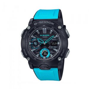 שעון קסיו ג'י-שוק לגברים G-SHOCK GA-2000 - שחור/כחול