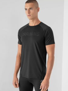 חולצת אימון פור אף לגברים 4F QUICK-DRYING TRAINING SHIRT - שחור