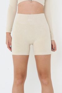 טייץ ג'וב לנשים JUV Flexy shorts - בז'