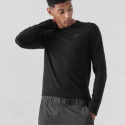 חולצת אימון פור אף לגברים 4F SLIM LONG SLEEVE SHIRT - שחור