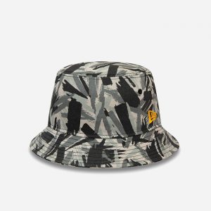 כובע ניו ארה לגברים New Era Camo Bucket - צבעוני כהה