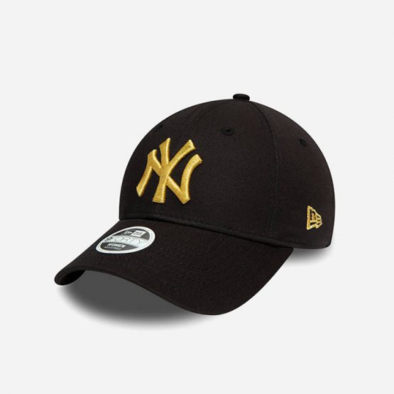 כובע ניו ארה לנשים New Era York Yankees Metallic 9Forty - שחור