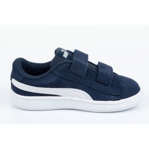 נעלי סניקרס פומה לילדים PUMA Smash v2 - כחול