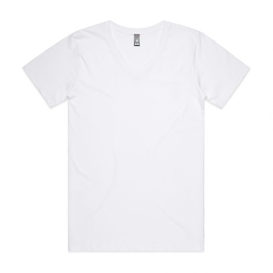 חולצת T אס קולור לגברים As Colour tarmac v-neck tee - לבן