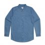 חולצה מכופתרת אס קולור לגברים As Colour blue denim shirt - כחול ג'ינס