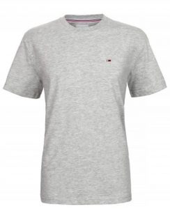 חולצת טי שירט טומי הילפיגר לגברים Tommy Hilfiger smll logo - אפור