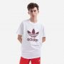 חולצת T אדידס לגברים Adidas Originals Adicolor Classics Trefoil Tee - לבן