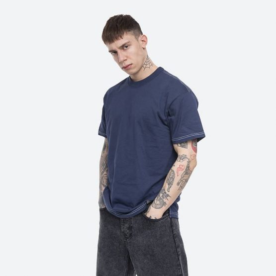 חולצת T קארהארט לגברים Carhartt WIP Nebraska - כחול