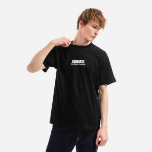 חולצת T קארהארט לגברים Carhartt WIP Synthetic Realities - שחור