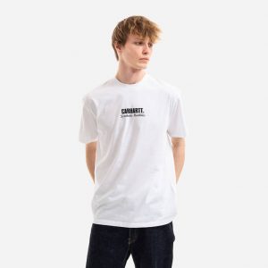 חולצת T קארהארט לגברים Carhartt WIP Synthetic Realities - לבן