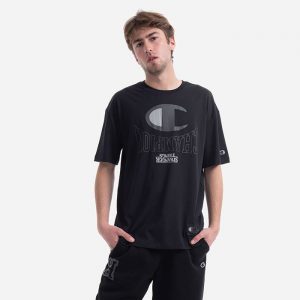 חולצת T צ'מפיון לגברים Champion x Stranger Things - שחור