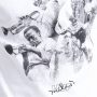 חולצת טי שירט HUF לגברים HUF x Miles Davis Directions - לבן