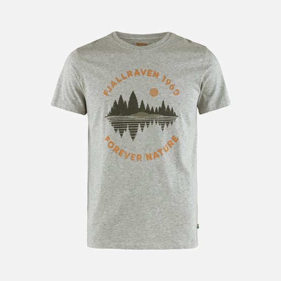 חולצת T Kanken  לגברים Kanken  Forest Mirror - אפור