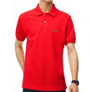 חולצת פולו לקוסט לגברים LACOSTE Classic Fit - אדום