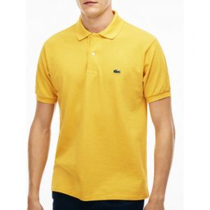 חולצת פולו לקוסט לגברים LACOSTE Classic Fit - צהוב