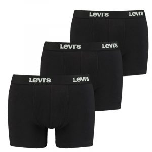 תחתוני ליוויס לגברים Levi's Boxer 3 Pairs Briefs - שחור