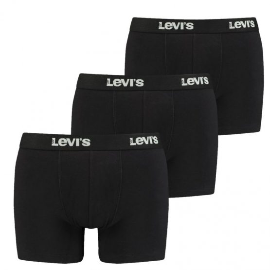 תחתוני ליוויס לגברים Levis Boxer 3 Pairs Briefs - שחור