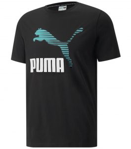 חולצת T פומה לגברים PUMA CLASSICS LOGO INTEREST - שחור