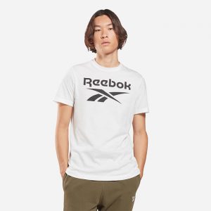 חולצת טי שירט ריבוק לגברים Reebok Big Logo - לבן