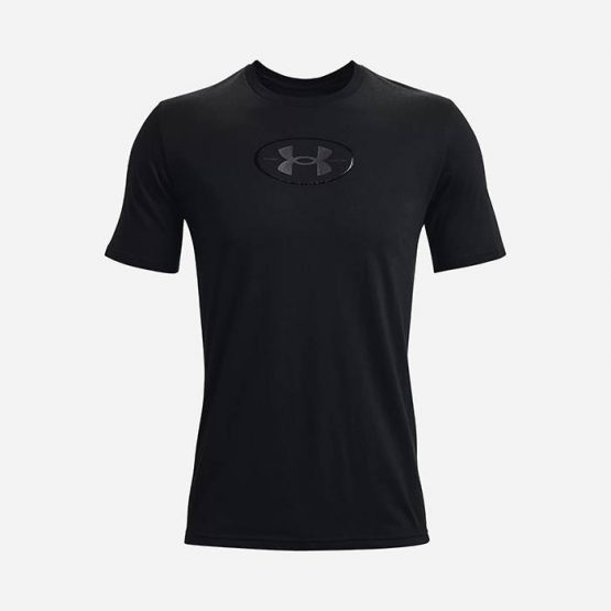 חולצת T אנדר ארמור לגברים Under Armour Repeat Short Sleeve - שחור