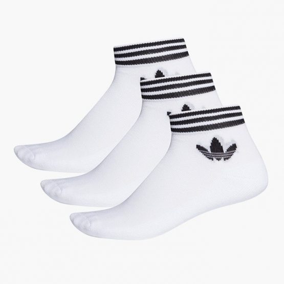 גרב אדידס לגברים Adidas Originals  Trefoil Liner  socks 3 pairs - לבן