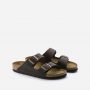 כפכפי בירקנשטוק לגברים Birkenstock Arizona - חום טופ משומן