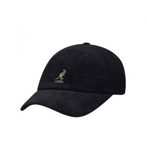 כובע קנגול לגברים Kangol Cord Baseball - שחור