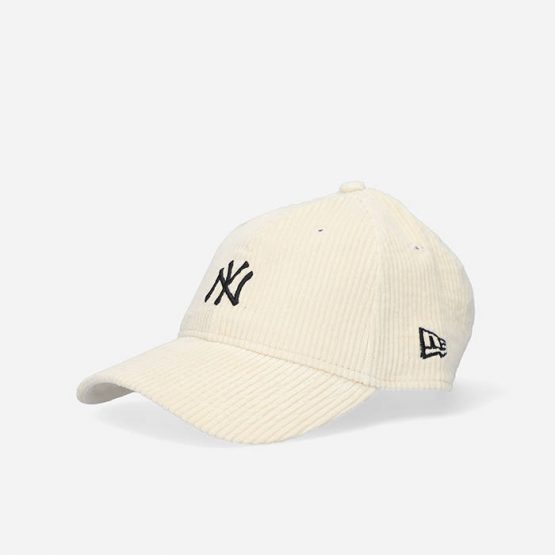 כובע ניו ארה לגברים New Era Era  York Yankees Corduroy 9Forty - לבן